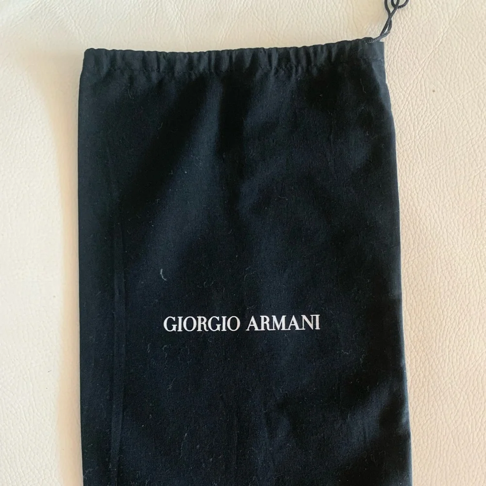 New Giorgio Armani Drawstring Dust Bag. 14.5”/9”. Cotton. Price fixed